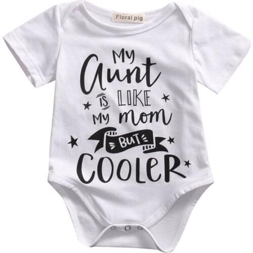 Newborn Baby Infant Bodysuit Toddler Letter Print Cotton Romper IBoy Girl Jumpsuit Outfits Clothes Set Summer 2019 New