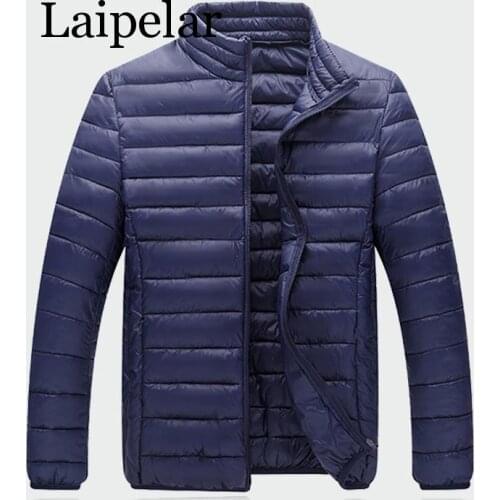 Laipelar Mens Light Weight Autumn Warm Coats Winter Down Jackets Casual Men Snow Jacket Male Outwear Mens Brand Clothing