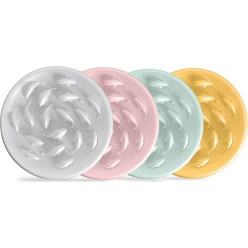 Dogs Cats Bowls Pet Slow Feeding Food Plate Multicolor Optional Durable Supplies Portable Anti Slip Leakproof Bowl