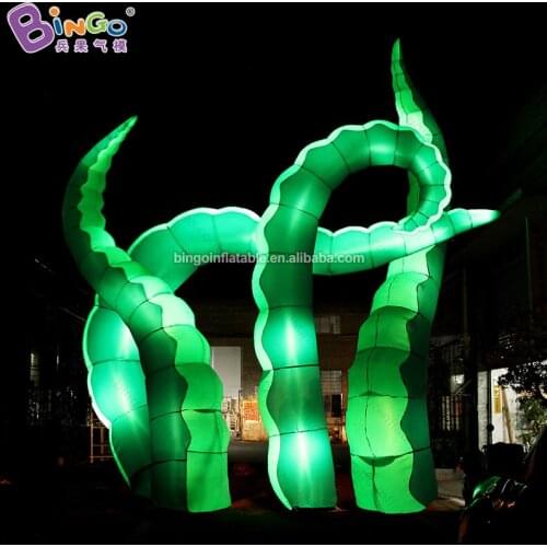 Customized Inflatable Lighting Octopus Tentacles Giant Tentacle Balloons With Air Blower