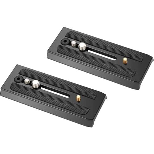 Neewer 2-Pack Rapid Connect Quick Shoe Sliding Plate Camera Mounts with 1/4 inch and 3/8 inches Mounting Screws for Manfrotto