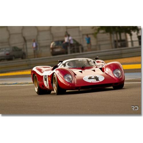 24 Hours Of Le Mans Programme Officiel On Canvas Print Nordic Poster Wall Art Picture For Living Noom Home Decoration Frameless