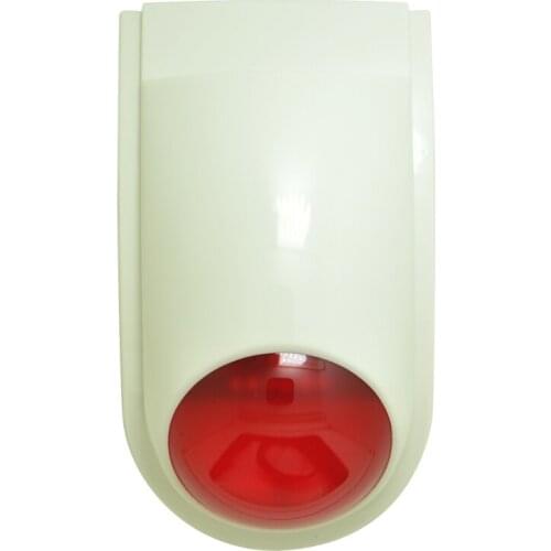 1 PCS) 9-16VDC indoor wired siren with flash lamp security alarm accessories Buzzer strobe siren anti theft free shipping