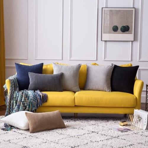 Gray Cushion cover Velvet Plush Decorative Pillow Case 45X45 Nordic Throw Pillow cases 2021 New Corduroy Pillowcases