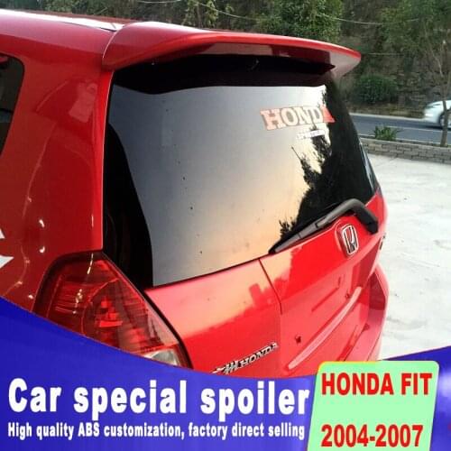 High quality Factory original design rear window wings spoiler for honda fit 2004 2005 2006 2007 by primer spoilers