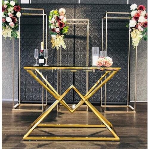Tall Column Pestel Event Stage Iron Frame Flower Rack Wedding Birthday Party Metal Plinth Square Arch Stand For Balloon DIY Prop