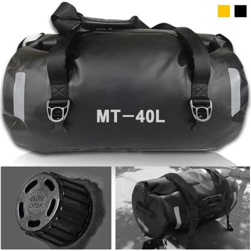 30L/40/80L PVC Motorcycle Tail Bag Travel Dry Luggage Motorbike Cycling Storage Bag Backpack Motorcycle Seat Bags sacoche moto