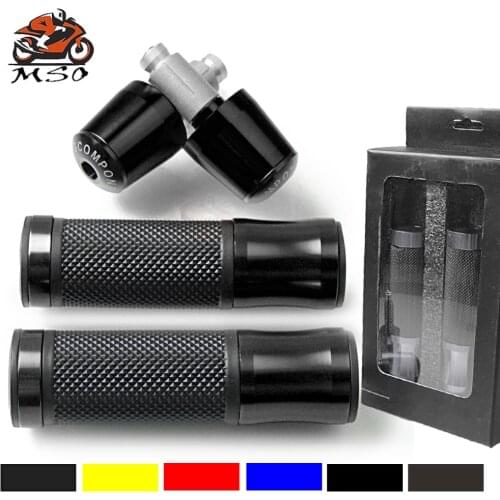 Universal Motorcycle Handlebar Handle Grips Hand Bar End For SUZUKI GSX-R600 GSX-R750 GSX-R1000 GSX-R1300 GSXR1300 kawasaki z750