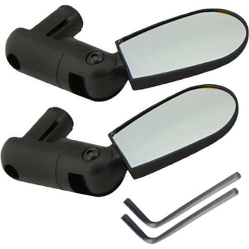 2Pcs Adjustable Mountain Bike Bicycle Cycling Handlebar End Rearview Mirror