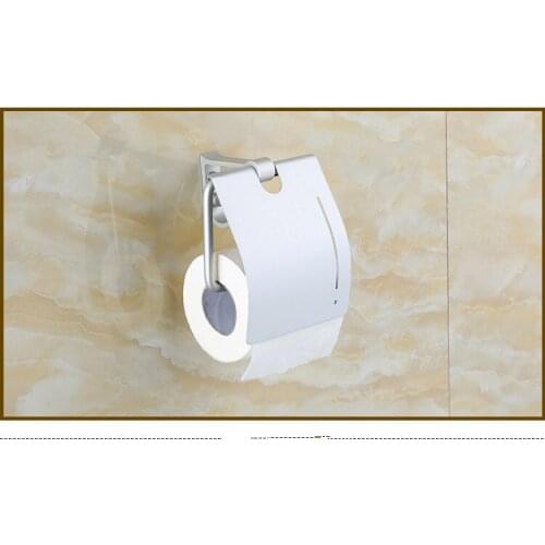 1PC Space Aluminium Toilet Paper holder Creative Toilet Brush Wall Mounted Toilet Paper Roll Holder Stand Tissue Box NG 009