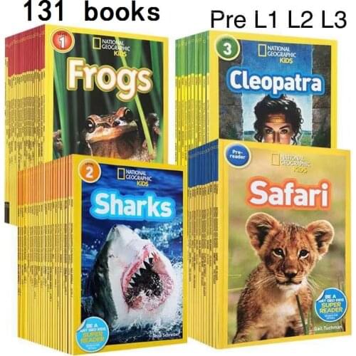 131 books English picture book National Geographic Kids pre level 1-3 be a NAT GEO kids super reader child popular science book