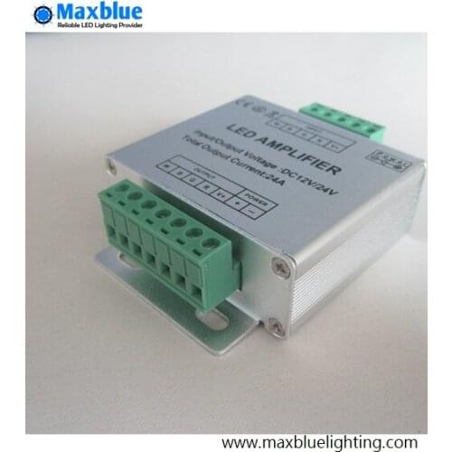5PCS/LOT RGBW Amplifier DC12V-24V 24A 6A*4 channel Max.576W Power Repeater Console Controller For RGB RGBW LED Strip Light