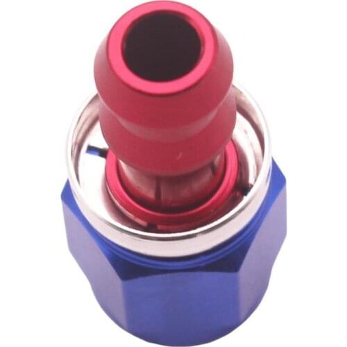 6AN 6-AN STRAIGHT SWIVEL OIL LINE HOSE END PUSH-ON MALE FITTING 7096-RED