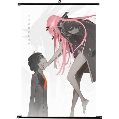 Anime DARLING In The FRANKXX Canvas Waterproof Scroll Painting Home Bedroom Wall Decoration Painting