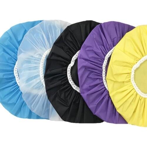 Household Waterproof Shower Caps Hat Bathing Caps Hotel Elastic Bath Cap Hair Cover Bathroom Products SN92