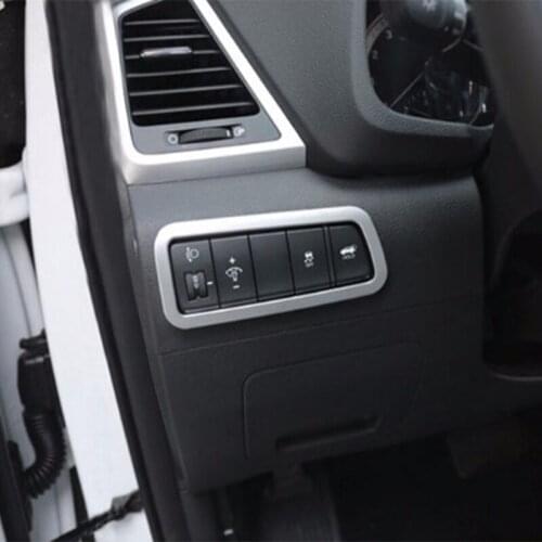 Head Light Headlight Switch Button Cover Decoration Trim Frame For Hyundai Tucson IX35 2010-2014 Car Styling
