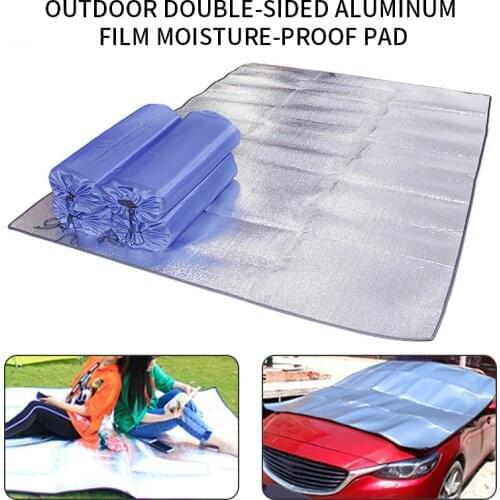 2020 New Camping Mat Tent Mattress Waterproof Aluminum Foil EVA Collapsible Sleeping Picnic Beach Pad Outdoor Mat Multi-Size