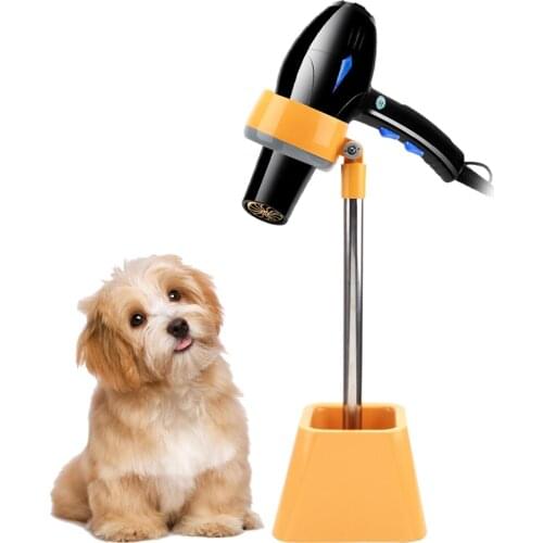 Pet Hair Dryer Bracket Pets Accessories Shelf 180° Rotation Grooming Cleaning Supplies Dog Cat Grooming Dryer Lazy Stent