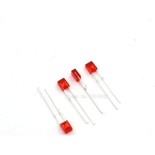 100PCS/LOT 2X3X4 Square LED Red light-emitting diode 2*3*4mm LED Diode