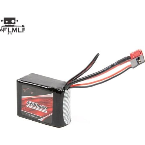 Receiving Power 7.4V-5C 4200mAh Lithium Battery (68mm*43mm*41mm) Fit 1/5 HPI ROFUN BAHA ROVAN KM GTB MCD BAJA Toys Parts