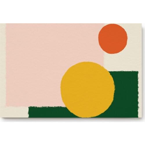 Minimalist Geometric Graphics Abstract Bath Rugs Non-Slip Doormat Door Mat Bathroom Accessories