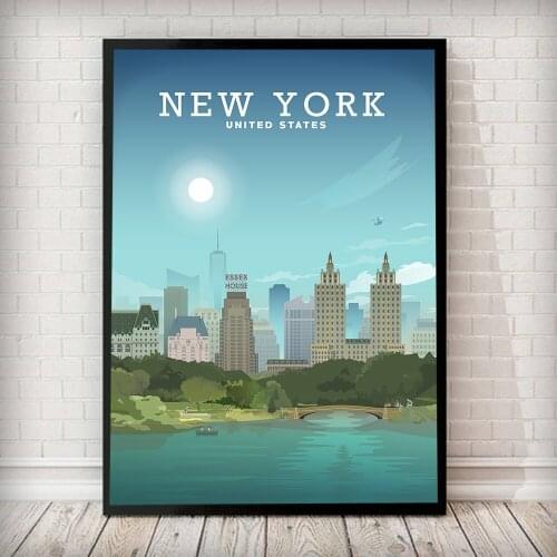 Rome New York Paris Sydney City Map Wall Art Canvas Painting Nordic Posters And Prints Wall Pictures For Living Room Home Decor