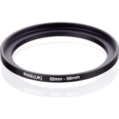 Original RISE(UK) 52mm-58mm 52-58mm 52 to 58 Step Up Ring Filter Adapter black