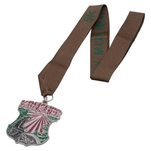 Manufacturers Commemorative Medal cheap custom Plating silver Medal medals with ribbons