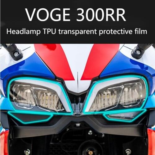 Motorcycle Tpu Transparent Protective Film Instrument Headlamp and Rain for LONCIN VOGE 300rr 300r