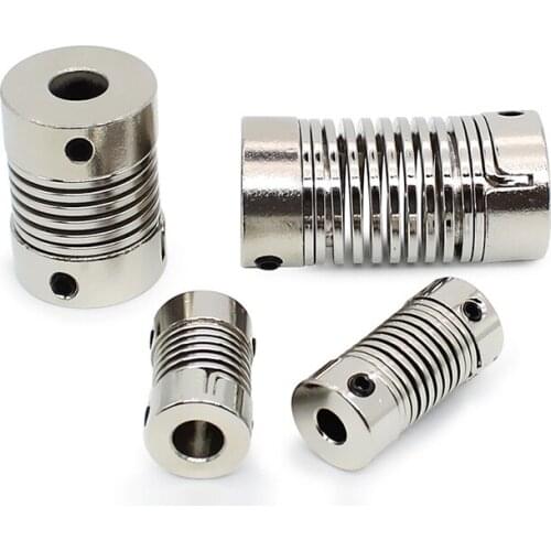 Spring Coupling Encoder Step Servo Motor Screw Rod Elastic High Torque Thread Flexible Coupling Connector spring shaft coupling