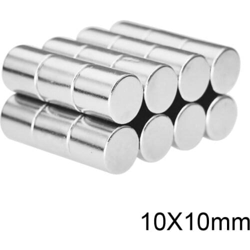 5/10/20/30/50pcs 10x10 mm Rare Earth Magnets Dia 10x10mm Round disc Magnet 10mmx10mm Permanent Neodymium Magnet 10*10
