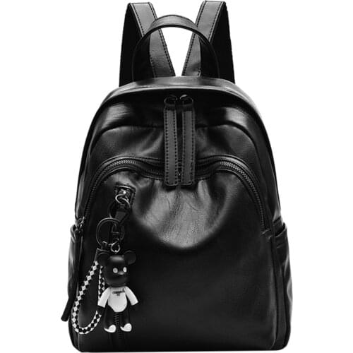 2020 New Fashion Woman Backpack High Quality Youth PU Leather Backpacks for Teenage Girls Female School Bag Hot Sale