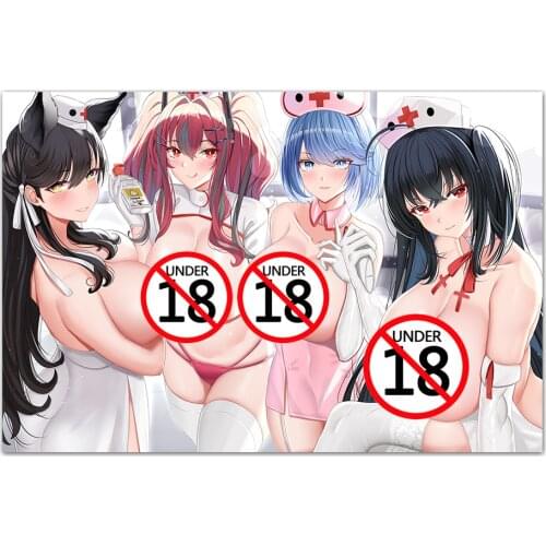 Sexy Nurses Anime Poster and Print Wall Art Canvas Painting Wall Picture For Living Room Decor Home Decoration