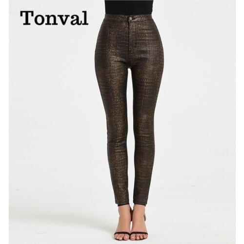 Женские брюки с высокой талией Tonval China At AliExpress