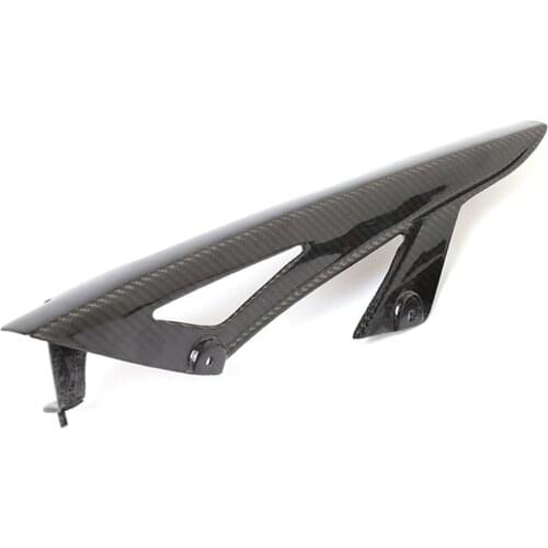 Motorcycle Carbon Fiber Chain Protector Guard Cover Decoration Rear Mud Cover Panel Cowl For Kawasaki Z1000 2010-2016