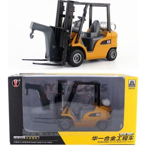 1:25 Die-Cast Collectible Engineering Vehicles Alloy Toys for Children Transport Trucks tractor shovel forklift Bithday Gift