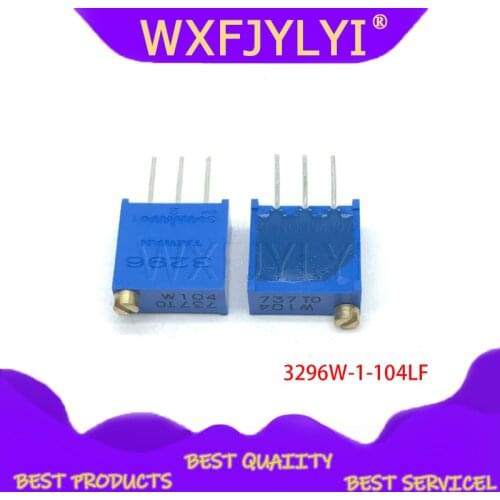 10pcs 3296W-1-104LF 3296W 100K ohm 104 3296W-1-104 3296W-104 W104 Trimpot Trimmer Potentiometer