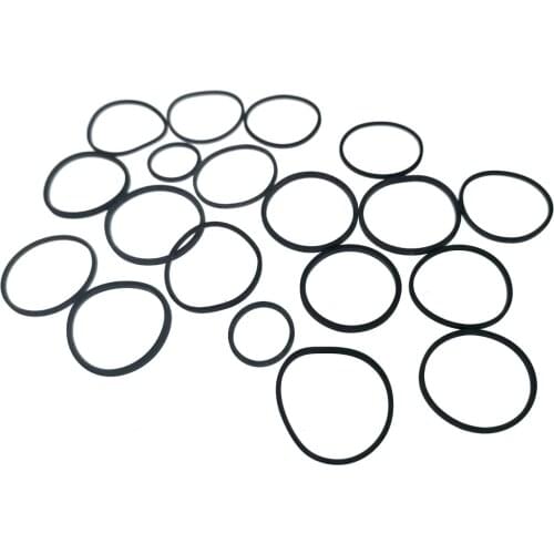 20pcs Mixed transmission belt for car audio player DVD CD drive cassette deck Walkman belt Pulley tape Recorder motor