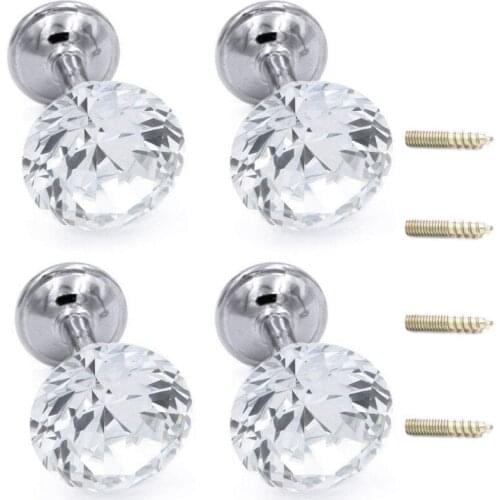 4 Pieces Shiny Clear Diamond Crystal Goblet Shape Curtain Holdbacks Curtain Buckle Wall Hooks Coat Hangers Drapery Tiebacks Hook