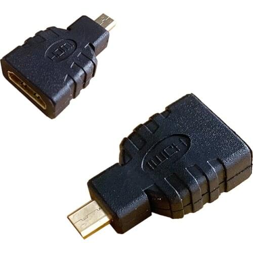 Micro HDMI Adapter, HDMI Female (Type-A) to Micro HDMI Male (Type-D) Converter, Type D Male to Type A Female Connector Adapter