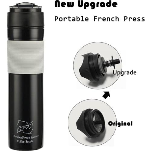 Americano Upgrade French Press Portable 350ml Coffee Maker Mug Filtration Water Isolation Tea Coffee Cup