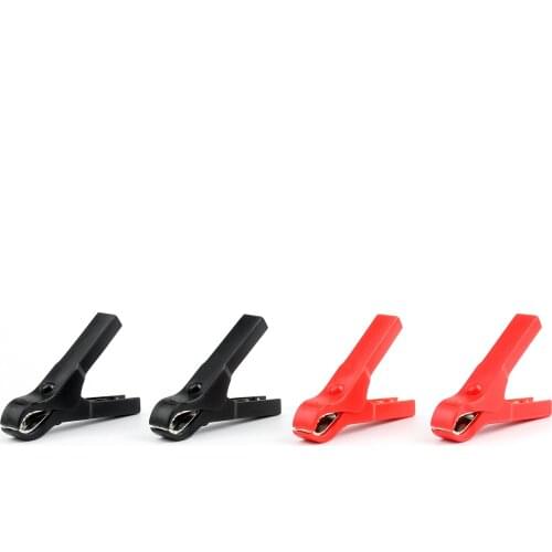 Artudatech 4 Pcs 30A Car Battery Clip Alligator Clips Pliers Cables Accessories Parts