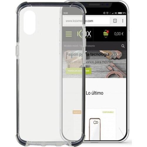 Mobile cover Iphone X KSIX Flex Armor Transparent
