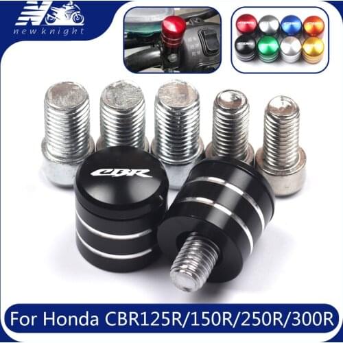 For Honda CBR125R CBR150R CBR250R CBR300R Motorcycle CNC Aluminum Rearview Handlebar Mirror Bolt Screw Mount Adapter Accessories