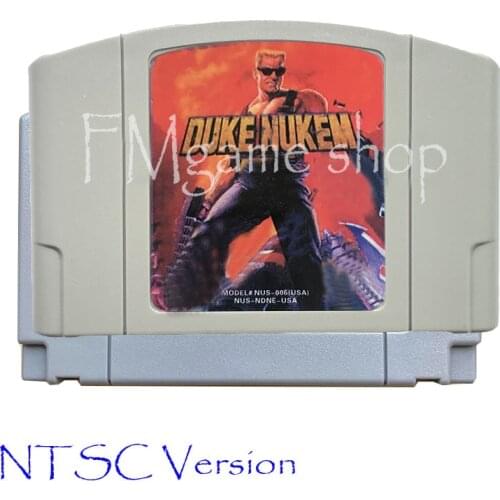 Duke Nukem Memory card Game Cartridge for 64 bit USA NTSC Version Video Game Console Card vita Mortal