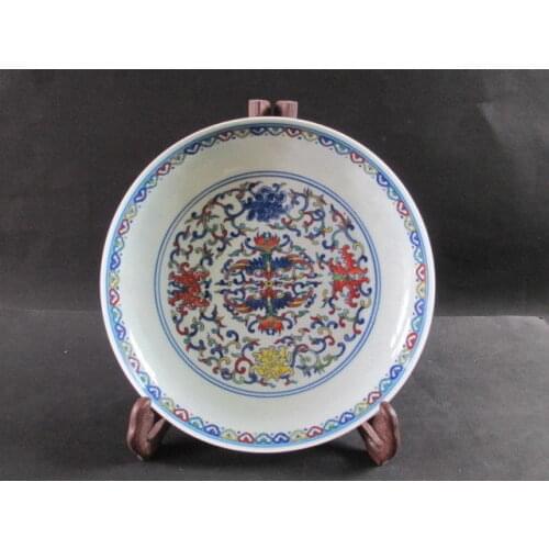 Exquisite Chinese Old-style Ancient Auspicious Porcelain Plate