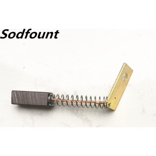 2pcs Silicon rectifier generator carbon brush 5/5.5/6mm power tool accessories brush 5.5 6 forklift agricultural