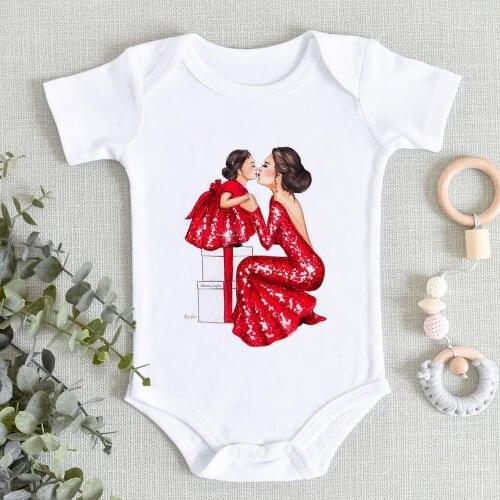 Summer Funny Graphic Infant Bodysuit Super Mom Cute Baby Girl Romper Plus Size Fashion Clothes Newborn Harajuku Ropa de bebe