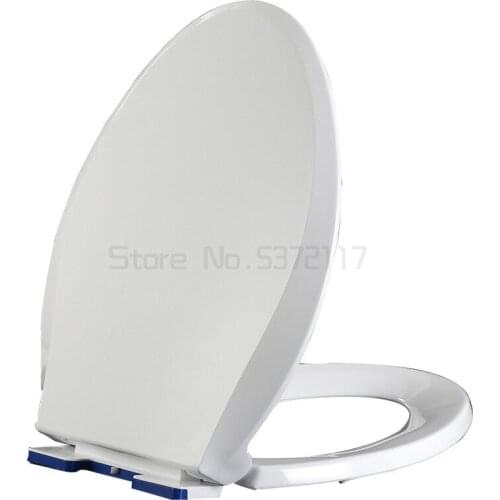 Toilet seat set soft close elongated U type Quick Release Easy installation Clean Change Hinges length 440 to 490mm GBP17256SU