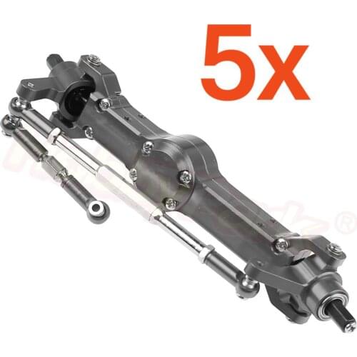 Wholesale 5pcs Metal Aluminum Front Bridge Axle Gear Box Transmission Set for MN-D90 MN-99 MN-91 FJ-45 1/12 RC Car Rock Crawler